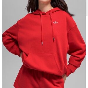ALO Yoga Women's Bright Red Hoodie XS